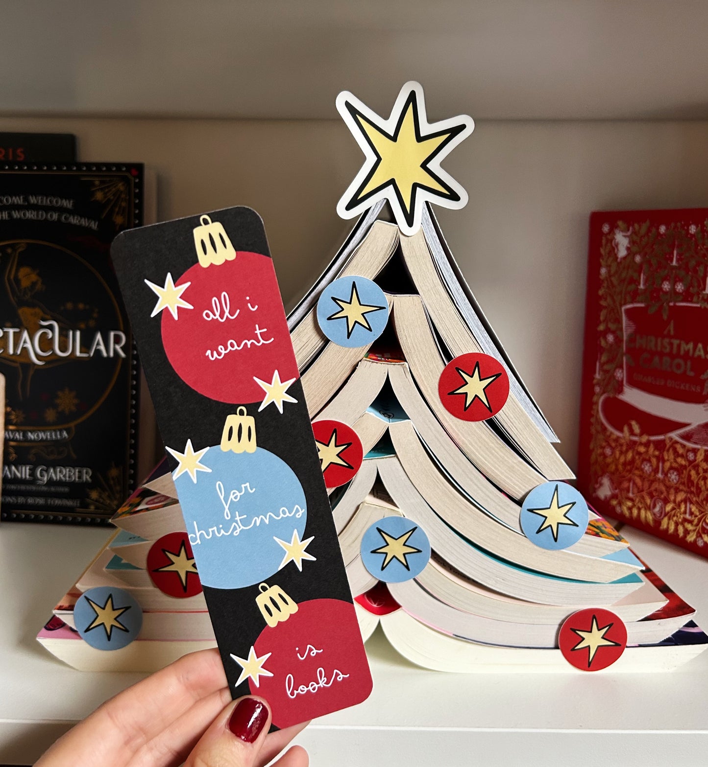 Bookmark all i want for christmas is books