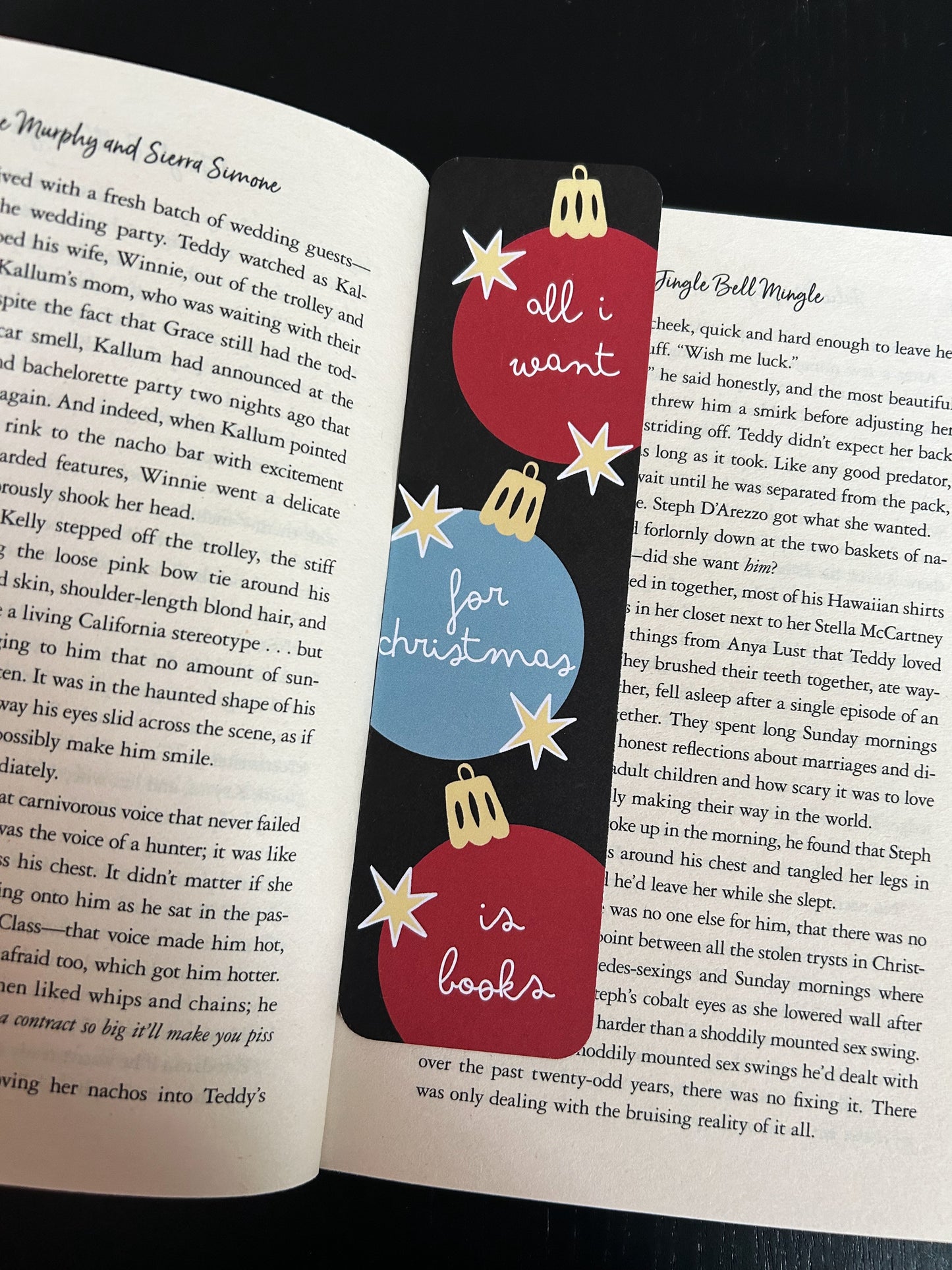 Bookmark all i want for christmas is books